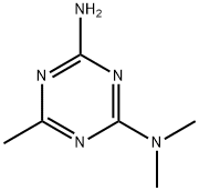 2-氨基-4-二甲氨基-6-甲基-1,3,5-三嗪 结构式