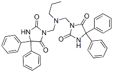 3,3'-(Propyliminobismethylene)bis(5,5-diphenylimidazolidine-2,4-dione) 结构式