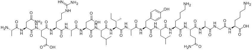 (GLY106)-CYTOCHROME C (92-107) (MANDUCA SEXTA) 结构式