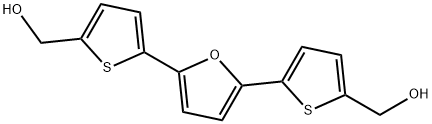 5,5'-(2,5-呋喃二基)二-2-噻吩甲醇 结构式