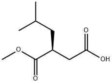 (S)-2-异丁基琥珀酸-1-甲酯 结构式
