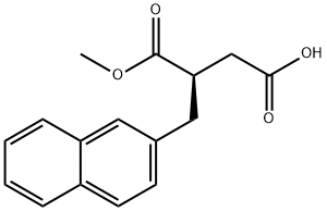 (R)-2-(2-NAPHTHYLMETHYL)SUCCINIC ACID-1-METHYL ESTER, 95%, (98% E.E.) 结构式