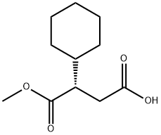 (S)-2-环己基琥珀酸-1-甲酯 结构式