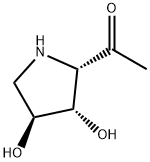 Ethanone, 1-[(2S,3S,4S)-3,4-dihydroxy-2-pyrrolidinyl]- (9CI) 结构式