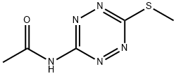 Acetamide,  N-[6-(methylthio)-1,2,4,5-tetrazin-3-yl]- 结构式