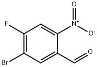 5-溴-4-氟-2-硝基苯甲醛 结构式