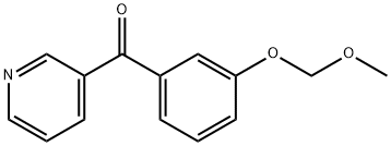 (3-(甲氧基甲氧基)苯基)(吡啶-3-基)甲酮 结构式