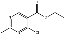 4-氯-2-甲基嘧啶-5-甲酸乙酯 结构式