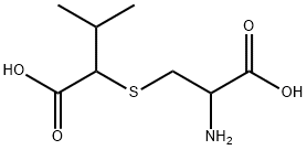 2-[(2-Amino-2-carboxyethyl)thio]-3-methylbutanoic acid 结构式