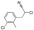 2-氯-3-(3-氯邻甲苯基)丙腈 结构式