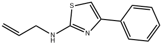 4-苯基-N-2-丙烯-1-基-2-噻唑胺 结构式