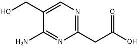 2-Pyrimidineacetic acid, 4-amino-5-(hydroxymethyl)- (8CI) 结构式