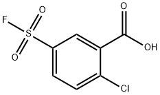 2-氯-5-(氟磺酰基)苯甲酸 结构式