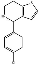4-(4-氯苯基)-4H,5H,6H,7H-噻吩并[3,2-C]吡啶 结构式