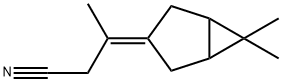 Butanenitrile, 3-(6,6-dimethylbicyclo[3.1.0]hex-3-ylidene)- (9CI) 结构式