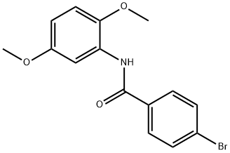 4-溴-N-(2,5-二甲氧基苯基)苯甲酰胺 结构式