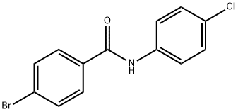 4-溴-N-(4-氯苯基)苯甲酰胺 结构式