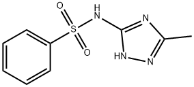 Benzenesulfonamide, N-(5-methyl-s-triazol-3-yl)- (8CI) 结构式