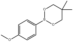 4-甲氧基苯硼酸新戊二醇酯 结构式