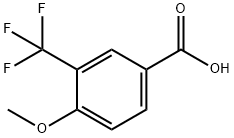 4-甲氧基-3-(三氟甲基)苯甲酸 结构式