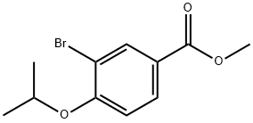 3-溴-4-异丙氧基苯甲酸甲酯 结构式