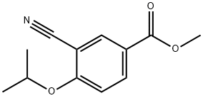 3-氰基-4-异丙氧基苯甲酸甲酯 结构式