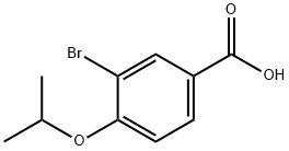 3-溴-4-异丙氧基苯甲酸 结构式