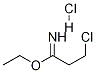 ethyl 3-chloropropanimidoate hydrochloride 结构式