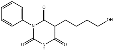 5-(4-Hydroxybutyl)-1-phenylbarbituric acid 结构式