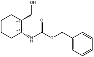 REL-苄基 ((1S,2R)-2-(羟甲基)环己基)氨基甲酸酯 结构式