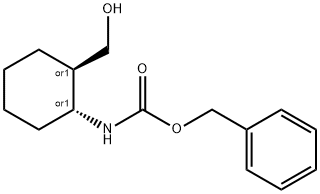 REL-苄基 ((1R,2R)-2-(羟甲基)环己基)氨基甲酸酯 结构式