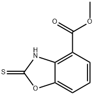 2-硫代-2,3-二氢苯并[D]噁唑-4-羧酸甲酯 结构式