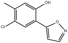 4-氯-2-(5-异噁唑基)-5-甲基苯酚 结构式