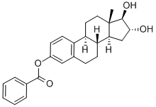 ESTRIOL 3-BENZOATE 结构式