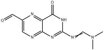 Methanimidamide, N'-(6-formyl-3,4-dihydro-4-oxo-2-pteridinyl)-N,N-dimethyl- 结构式