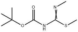 Carbamic acid, [(methylamino)(methylthio)methylene]-, 1,1-dimethylethyl ester 结构式