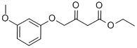 4-(3-METHOXYPHENOXY)-3-OXO-BUTANOIC ACID ETHYL ESTER 结构式