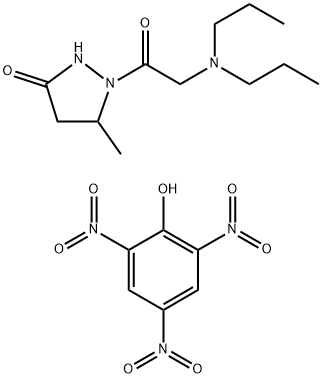 3-Pyrazolidinone, 1-(N,N-dipropylglycyl)-5-methyl-, monopicrate 结构式