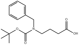 4-(苄基(叔丁氧羰基)氨基)丁酸 结构式
