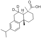 DEHYDROABIETIC ACID-6,6-D2 结构式