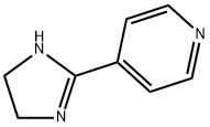 4-(4,5-二氢-1H-咪唑-2-基)吡啶 结构式