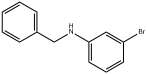 N-苄基-3-溴苯胺 结构式