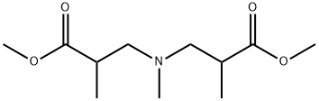DIMETHYL 3,3'-(METHYLIMINO)BIS(2-METHYLPROPANOATE) 结构式