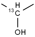 异丙醇-2-13C 结构式