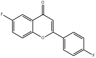 6-FLUORO-2-(4-FLUOROPHENYL)-4H-CHROMEN-4-ONE 结构式