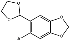 5-BROMO-6-[1,3]DIOXOLAN-2-YL-BENZO[1,3]DIOXOLE 结构式