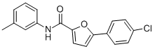 5-(4-CHLOROPHENYL)-N-(3-METHYLPHENYL)-2-FURANCARBOXAMIDE 结构式