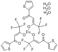 三氟乙酰化噻吩甲酰铕 结构式
