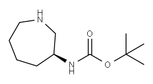 (S)-3-N-BOC-氨基氮杂环庚烷 结构式