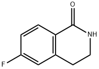 6-氟-3,4-二氢-2H-异喹啉-1-酮 结构式
